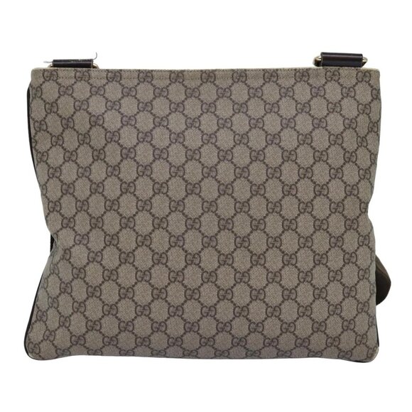GUCCI GG Supreme Shoulder Bag PVC Leather Beige - Picture 3 of 16